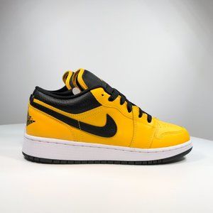 AIR JORDAN 1 LOW GS 'UNIVERSITY GOLD BLACK'